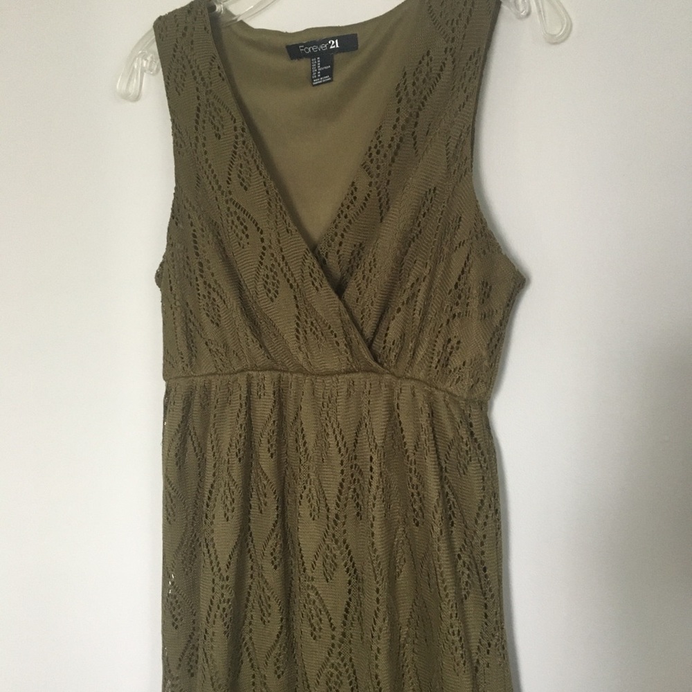 Forever 21 Olive Maxi Dress